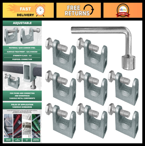 8pcs beam clamp - set,, 1"