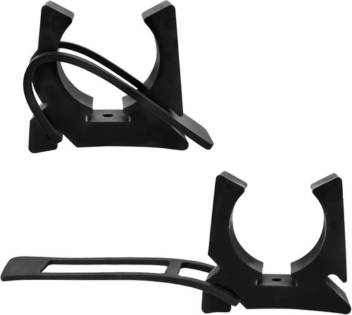 Black rubber spring clamp oar - black,
